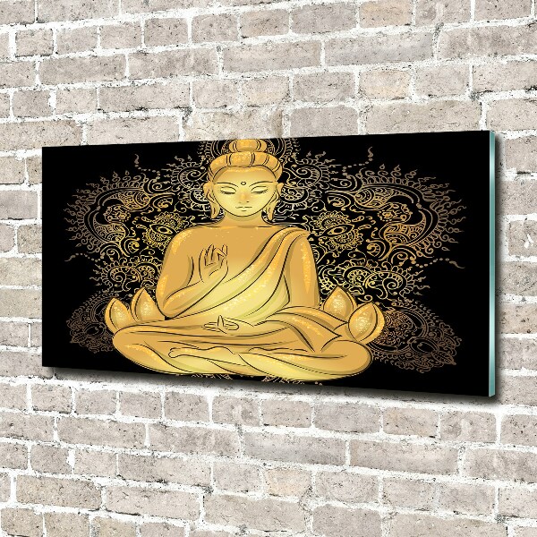 Quadro vetro acrilico Buddha seduto