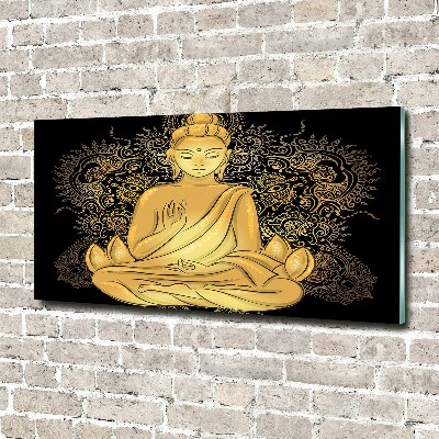 Quadro vetro acrilico Buddha seduto