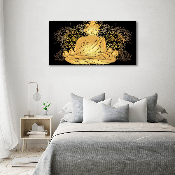 Quadro vetro acrilico Buddha seduto
