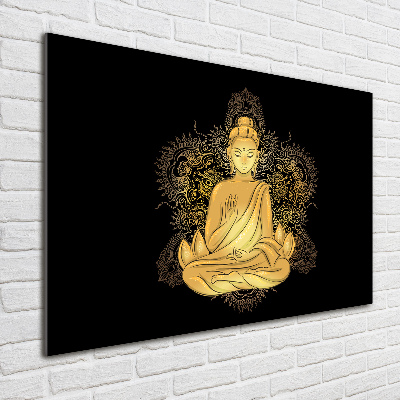 Quadro vetro acrilico Buddha seduto