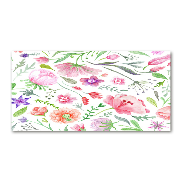 Quadro vetro acrilico Motivo floreale