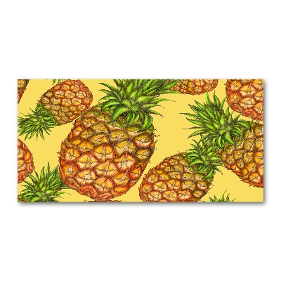 Quadro in vetro acrilico Ananas