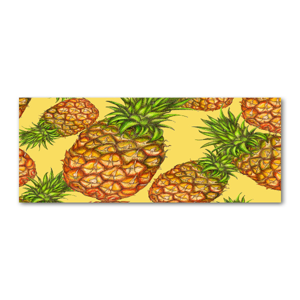 Quadro in vetro acrilico Ananas
