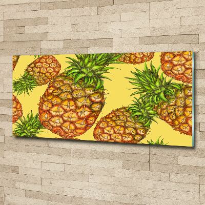 Quadro in vetro acrilico Ananas