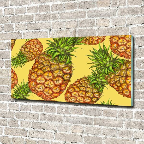 Quadro in vetro acrilico Ananas
