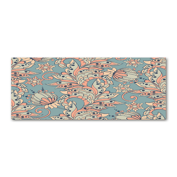 Quadro vetro acrilico Fiori etnici