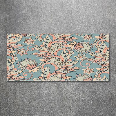 Quadro vetro acrilico Fiori etnici