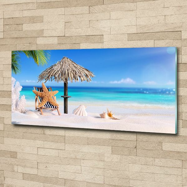 Quadro vetro acrilico Vacanze al mare