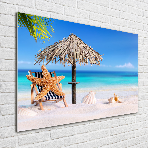 Quadro vetro acrilico Vacanze al mare