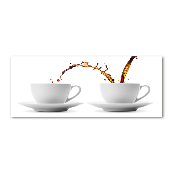 Quadro su vetro acrilico Caffè versato