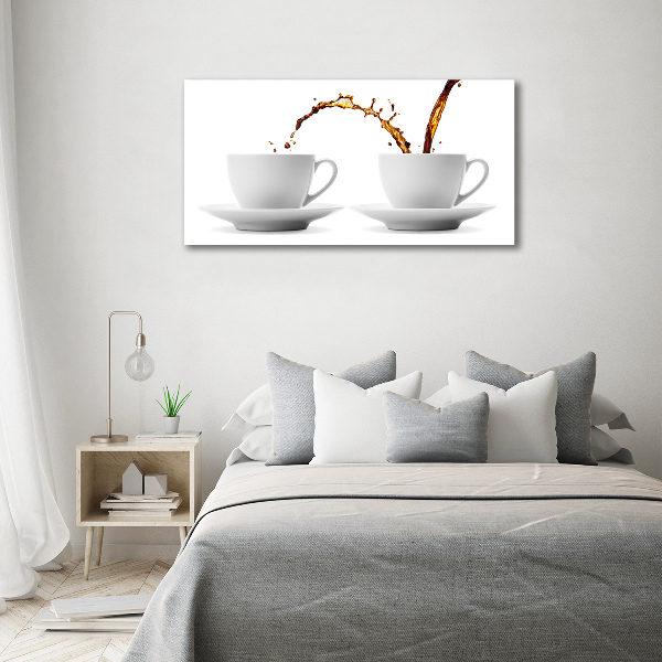 Quadro su vetro acrilico Caffè versato