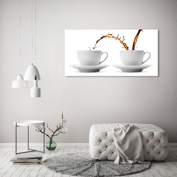 Quadro su vetro acrilico Caffè versato