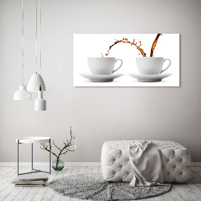 Quadro su vetro acrilico Caffè versato