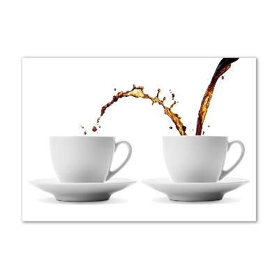 Quadro su vetro acrilico Caffè versato