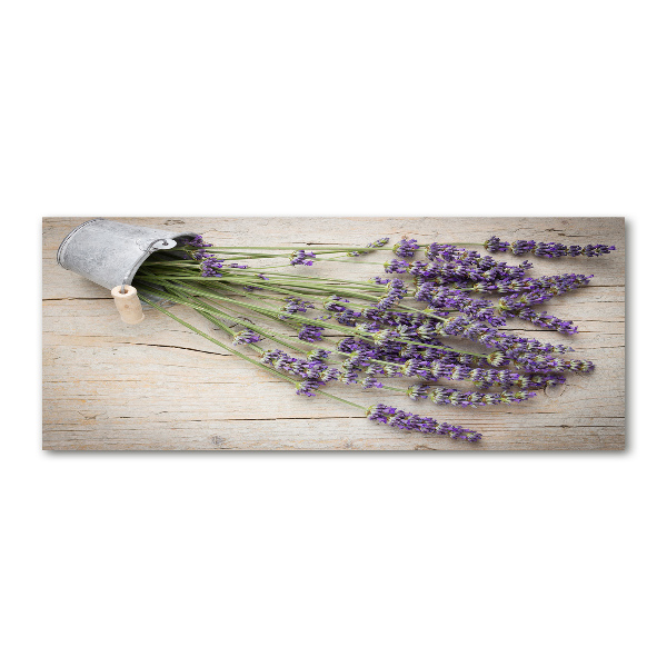 Quadro in vetro acrilico Lavanda in vaso