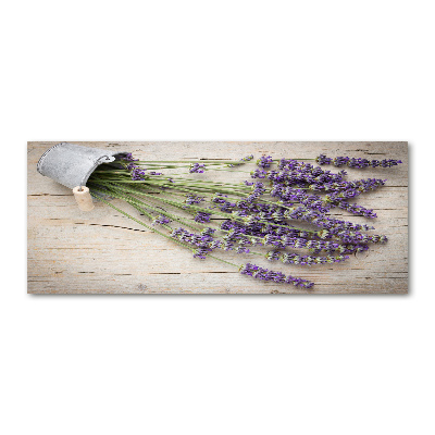 Quadro in vetro acrilico Lavanda in vaso