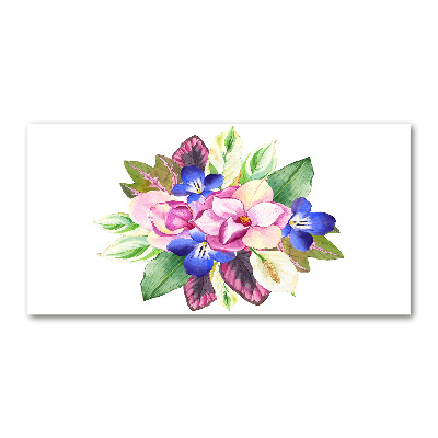 Quadro su vetro acrilico Un mazzo di fiori