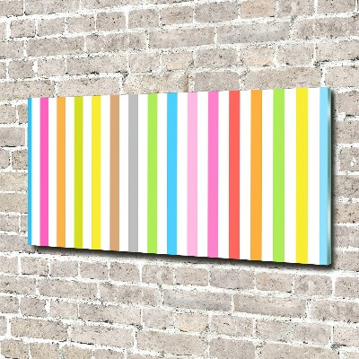 Quadro vetro acrilico Strisce colorate
