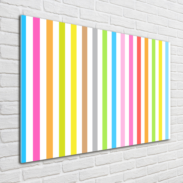 Quadro vetro acrilico Strisce colorate