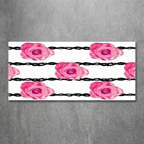 Quadro su vetro acrilico Rose