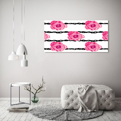 Quadro su vetro acrilico Rose