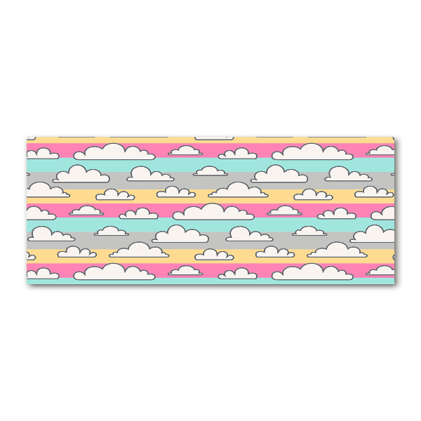 Quadro su vetro acrilico Nuvole