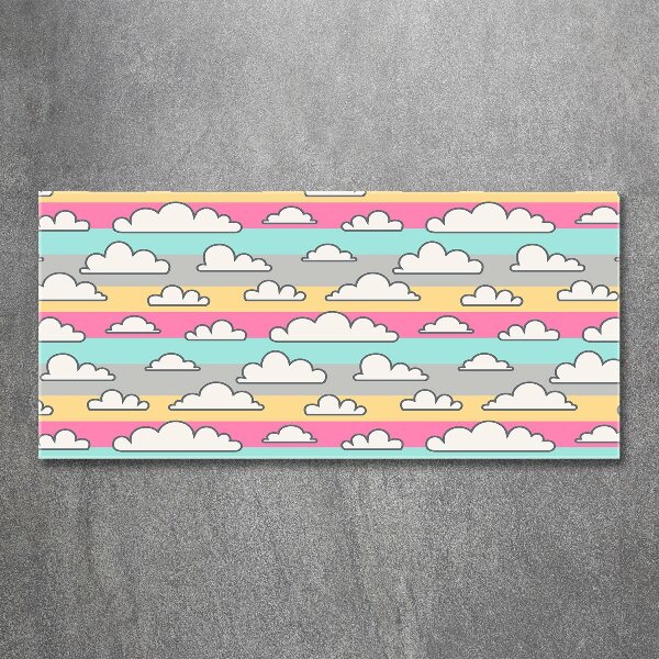 Quadro su vetro acrilico Nuvole