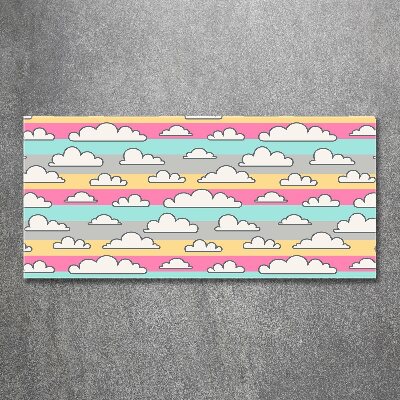 Quadro su vetro acrilico Nuvole