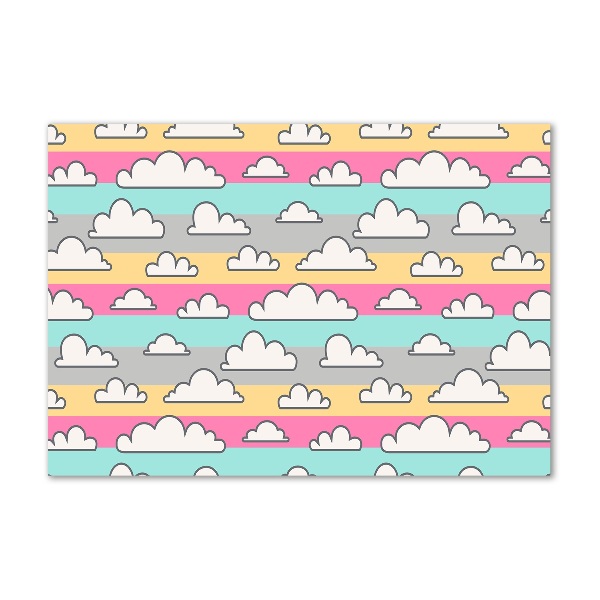 Quadro su vetro acrilico Nuvole