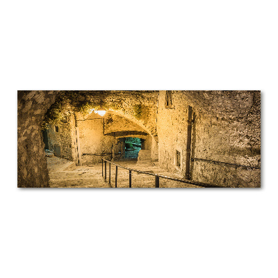 Quadro vetro acrilico Peille di notte, Francia