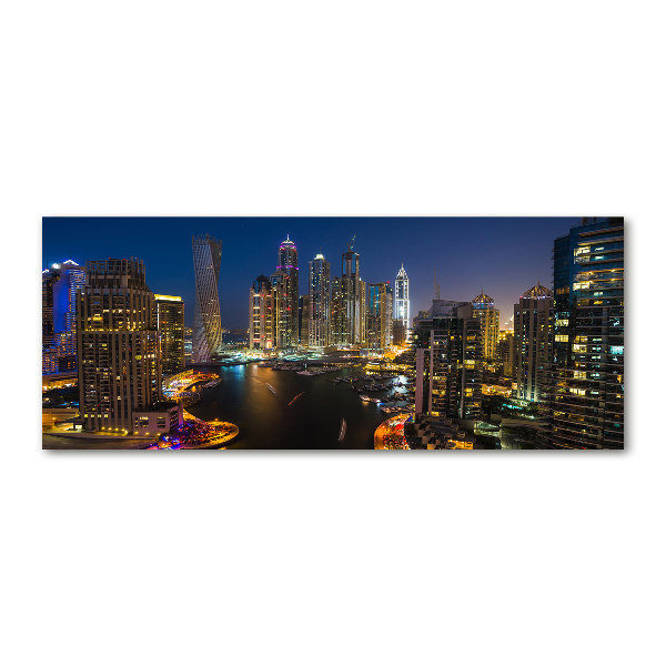 Quadro in vetro acrilico Marina di Dubai