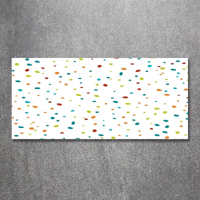 Quadro in vetro acrilico Puntini colorati