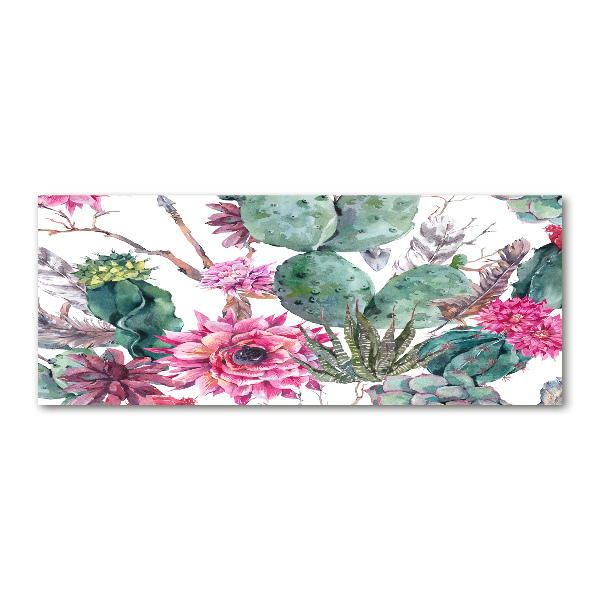 Quadro su vetro acrilico Cactus