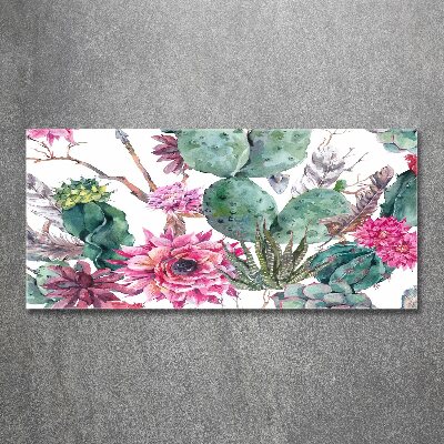 Quadro su vetro acrilico Cactus