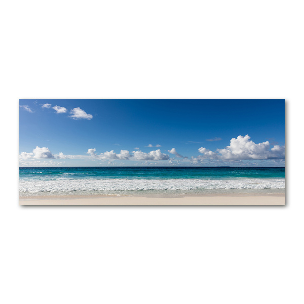 Quadro in vetro acrilico Spiaggia delle Seychelles