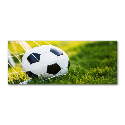 Quadro su vetro acrilico La palla è in porta