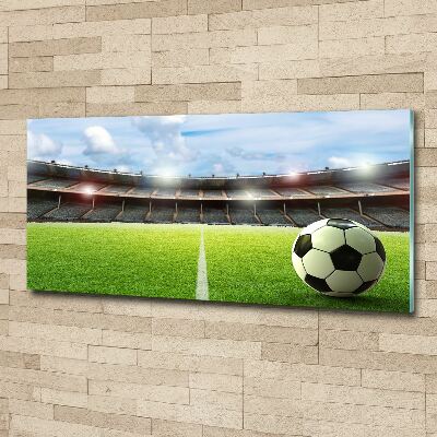 Quadro vetro acrilico La palla sul campo