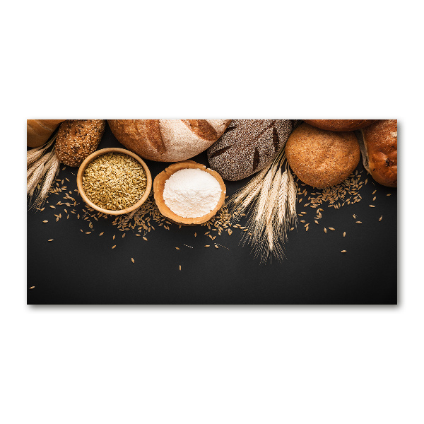 Quadro vetro acrilico Pane e grano