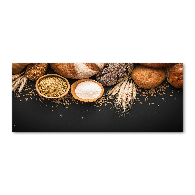 Quadro vetro acrilico Pane e grano