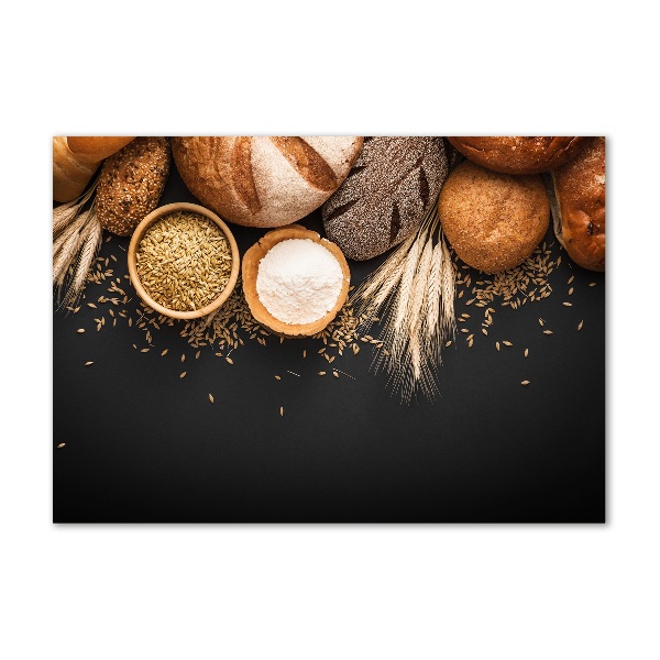 Quadro vetro acrilico Pane e grano