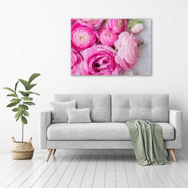 Quadro su vetro acrilico Rose selvatiche
