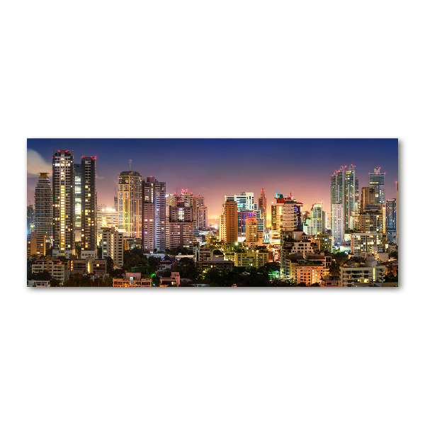 Quadro su vetro acrilico Bangkok di notte
