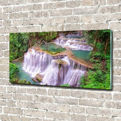 Quadro vetro acrilico Cascata in Thailandia