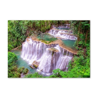 Quadro vetro acrilico Cascata in Thailandia
