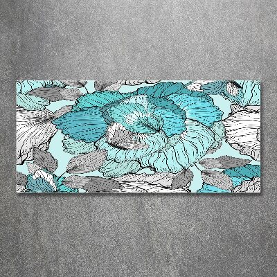 Quadro su vetro acrilico Motivo floreale