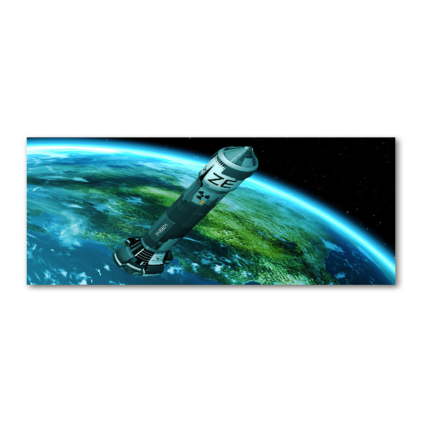 Quadro su vetro acrilico Missile nucleare