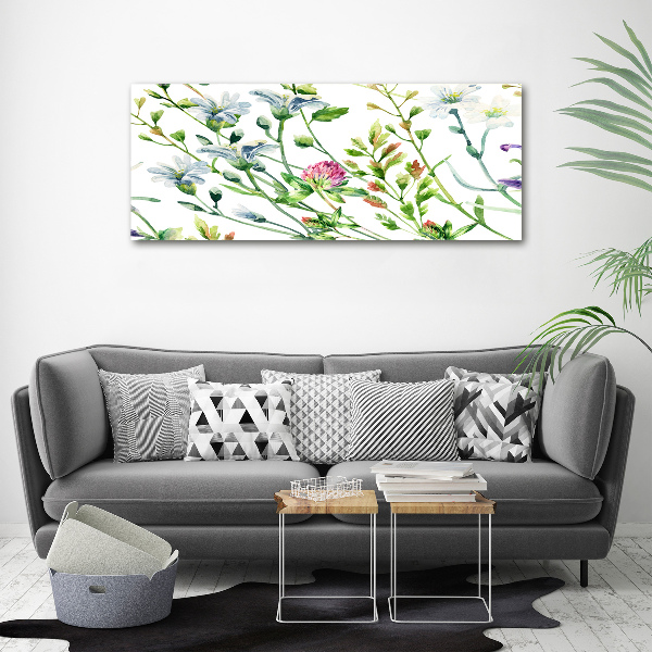 Quadro vetro acrilico Fiori selvatici
