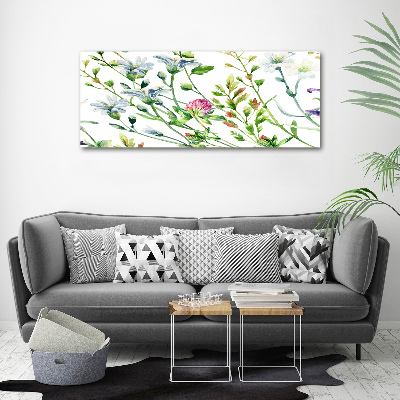 Quadro vetro acrilico Fiori selvatici