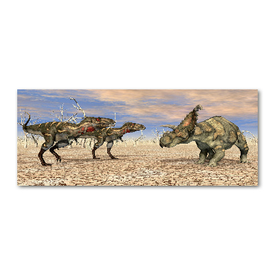 Quadro su vetro acrilico Dinosauri