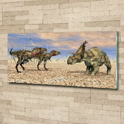 Quadro su vetro acrilico Dinosauri